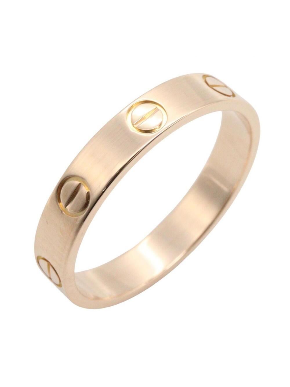 Cartier Mini Love Ring 18Kpg Pink Rose #369719C13B